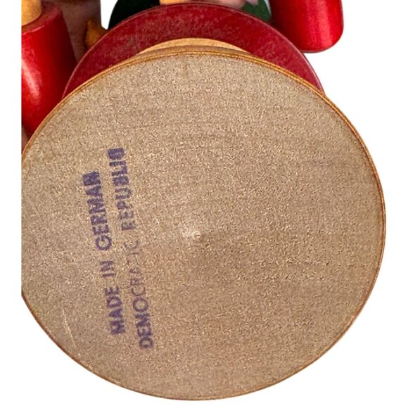 Vintage Erzgebirge Kegler Smoker Bird Dealer German Christmas Figure 8 1/2" - Picture 7 of 8